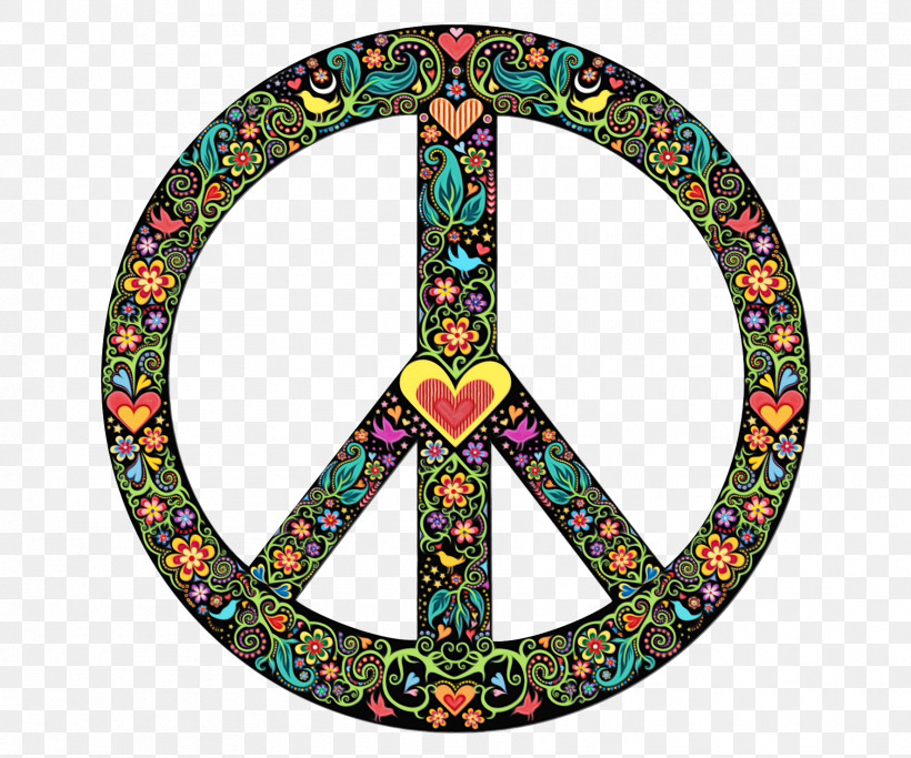Peace And Love, PNG, 1772x1476px, Watercolor, Drawing, Hippie, Pacifism, Paint Download Free