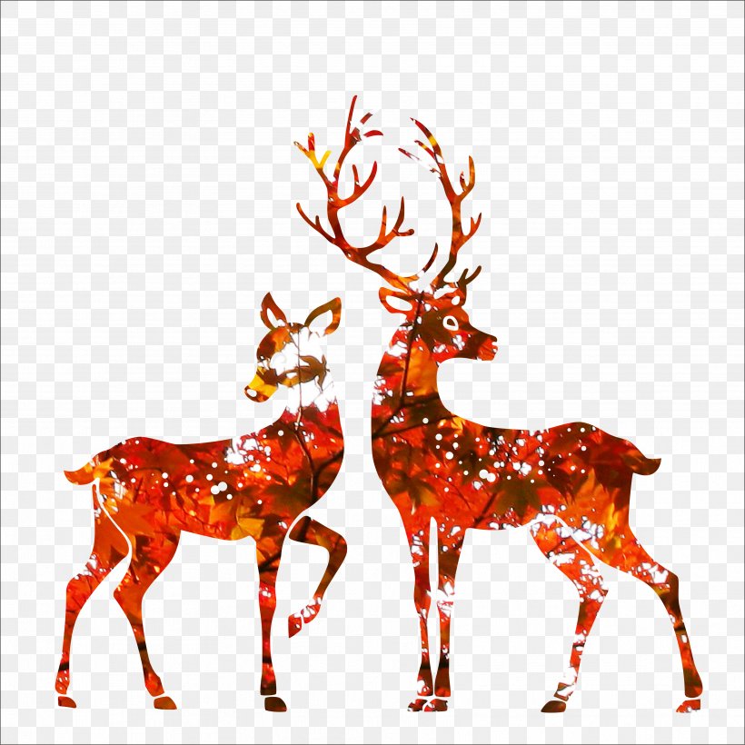 Poster, PNG, 3546x3547px, Poster, Animal Figure, Antler, Autumn, Christmas Decoration Download Free
