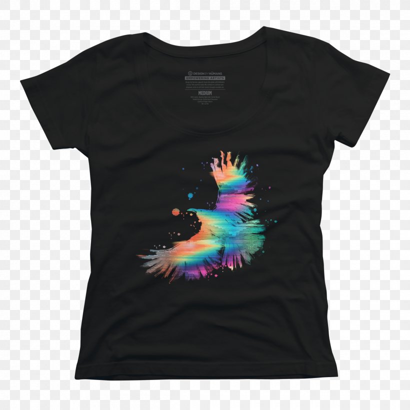 Printed T-shirt Hoodie Top, PNG, 2400x2400px, Tshirt, Black, Brand, Clothing, Concert Tshirt Download Free