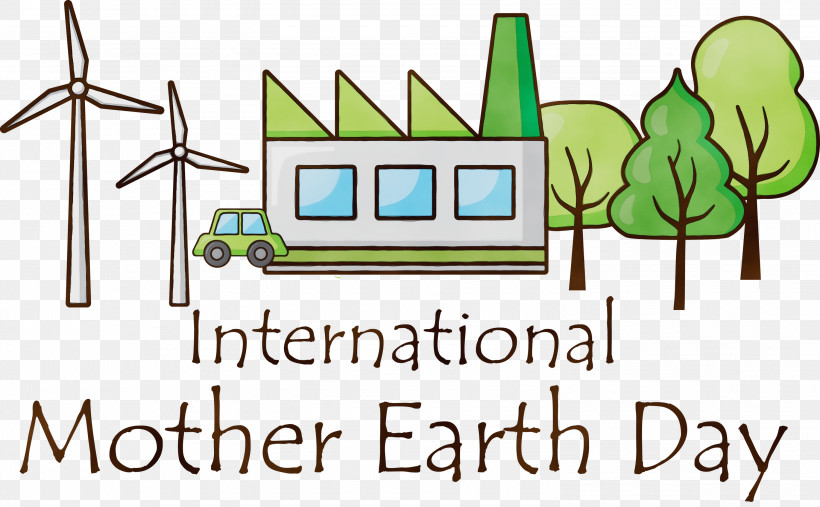 Cartoon Logo Recreation Plant Meter, PNG, 3000x1858px, International Mother Earth Day, Behavior, Cartoon, Day, Earth Day Download Free