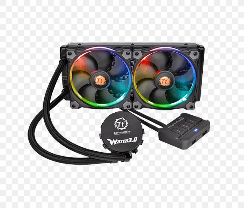 Computer System Cooling Parts RGB Color Model Thermaltake Water Cooling Computer Fan, PNG, 700x700px, 8bit Color, Computer System Cooling Parts, Central Processing Unit, Color, Computer Component Download Free