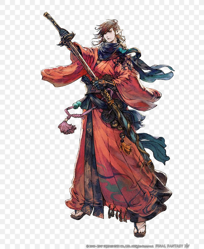 Final Fantasy XIV: Stormblood World Of Final Fantasy Samurai Character, PNG, 714x1000px, Final Fantasy Xiv Stormblood, Action Figure, Art, Character, Costume Download Free