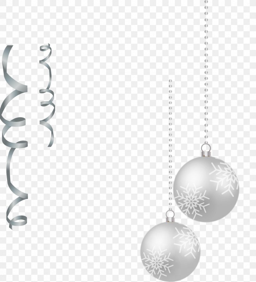 black and silver ornaments