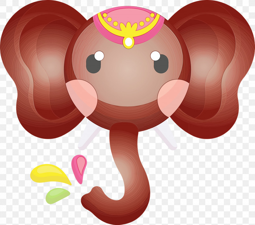 Character Pink M Balloon M Computer, PNG, 3000x2652px, Diwali Element, Balloon, Biology, Character, Character Created By Download Free