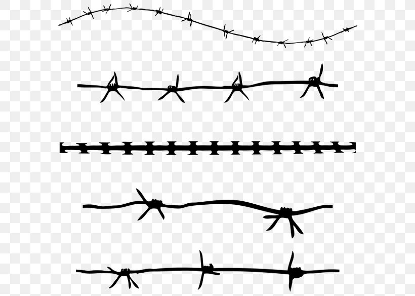 Barbed Wire Barbed Tape Clip Art, PNG, 600x584px, Barbed Wire, Area, Barbed Tape, Beak, Black And White Download Free