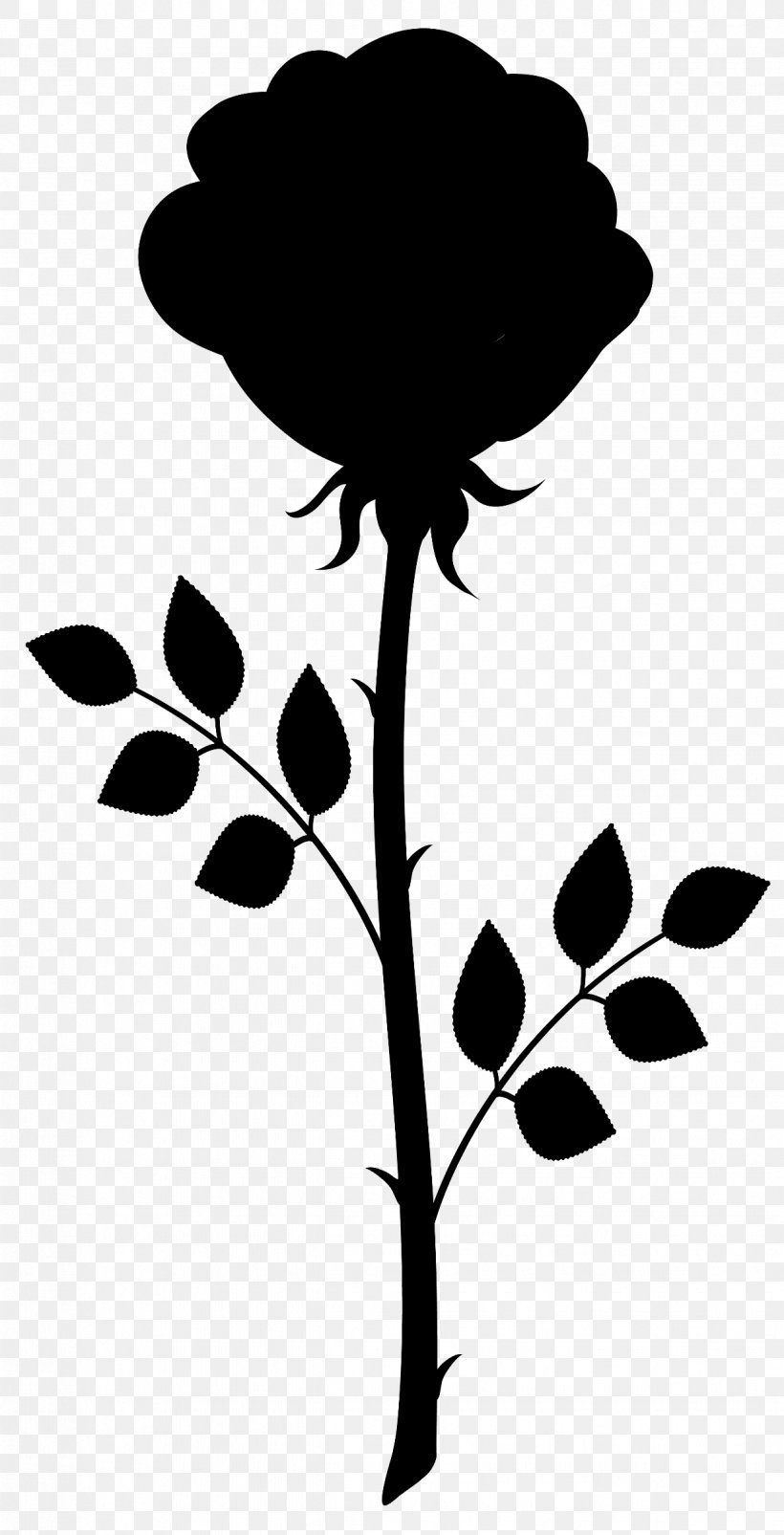 Leaf Desktop Wallpaper Clip Art Silhouette Plant Stem, PNG, 1223x2395px, Leaf, Black, Black M, Blackandwhite, Botany Download Free