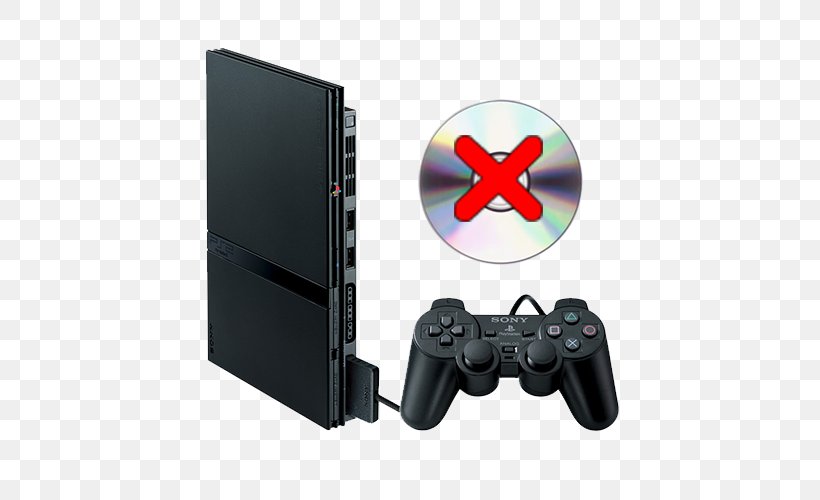 Sony PlayStation 2 Slim Black Xbox 360, PNG, 500x500px, Playstation 2, Black, Dualshock, Electronic Device, Electronics Download Free