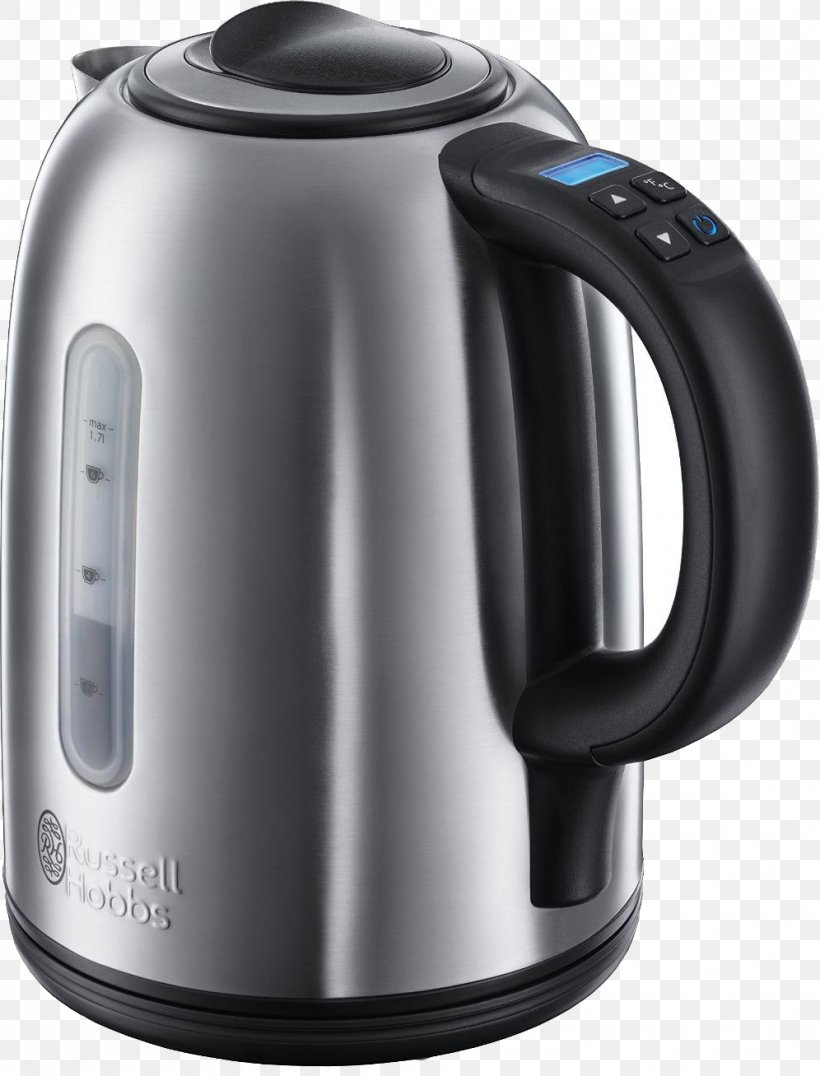 Electric Kettle Russell Hobbs Small Appliance Home Appliance, PNG, 996x1307px, Kettle, Boiling, Drink, Electric Kettle, Heureka Shopping Download Free