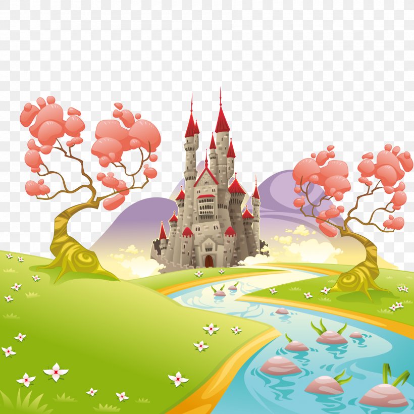 Royalty-free Stream Illustration, PNG, 1800x1800px, Royaltyfree, Art, Fictional Character, Flower, Petal Download Free