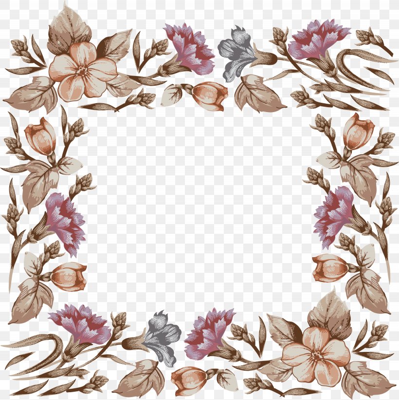 Vector Graphics Clip Art Illustration Drawing, PNG, 4510x4519px, Drawing, Art, Blossom, Branch, Floral Design Download Free