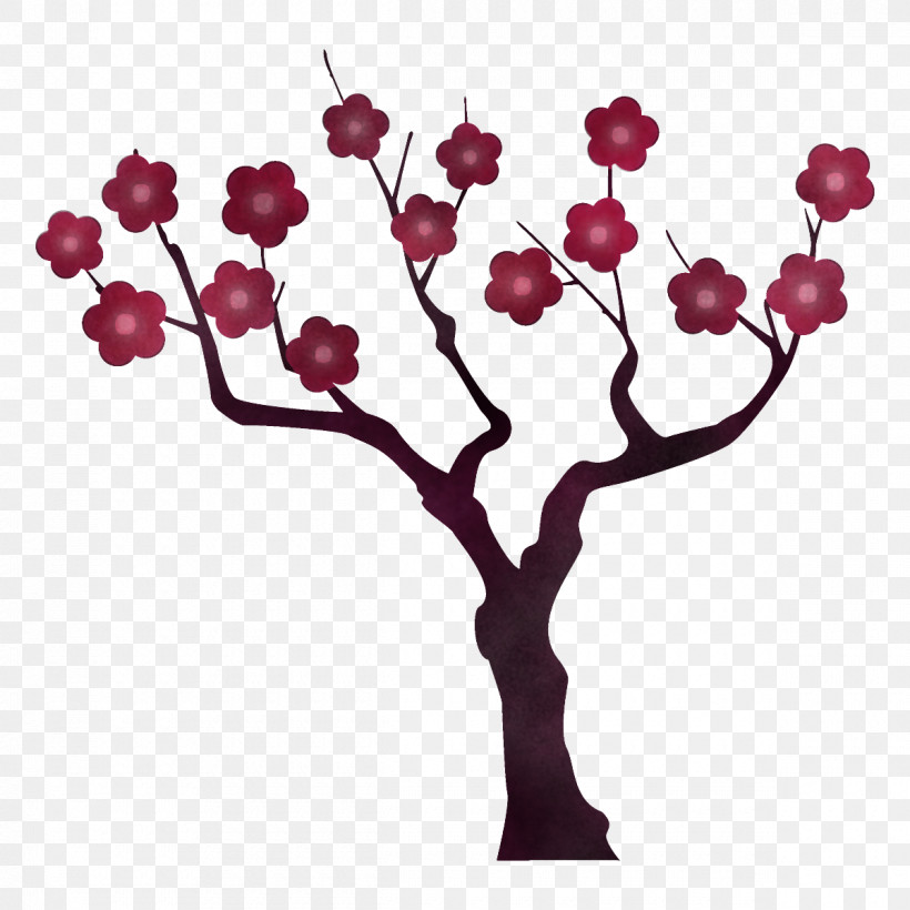 Plum Tree Plum Winter Flower, PNG, 1200x1200px, Plum Tree, Blossom, Branch, Cherry Blossom, Cut Flowers Download Free
