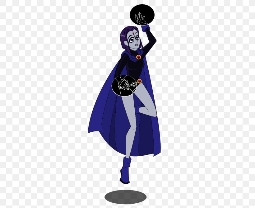 Raven Character Cartoon Fiction Purple, PNG, 400x668px, Raven, Animated Cartoon, Art, Blue, Cartoon Download Free