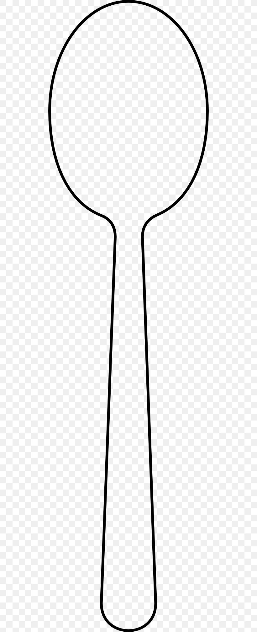 Spoon Desktop Wallpaper Clip Art, PNG, 512x2014px, Spoon, Area, Black And White, Cutlery, Drawing Download Free