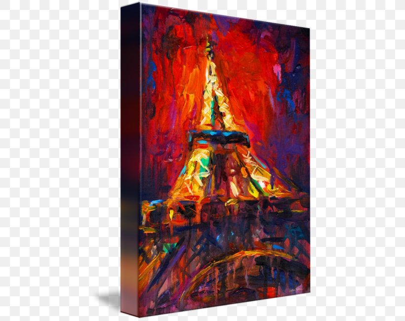 Eiffel Tower Modern Art Painting Canvas Print, PNG, 449x650px, Eiffel Tower, Abstract Art, Abstrakte Malerei, Acrylic Paint, Art Download Free