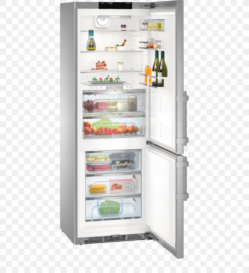 Liebherr Group Refrigerator Liebherr CBNPes 5758 Premium BioFresh NoFrost Fridge Freezer Auto-defrost, PNG, 786x900px, Liebherr Group, Autodefrost, Defrosting, Display Case, Edelstaal Download Free