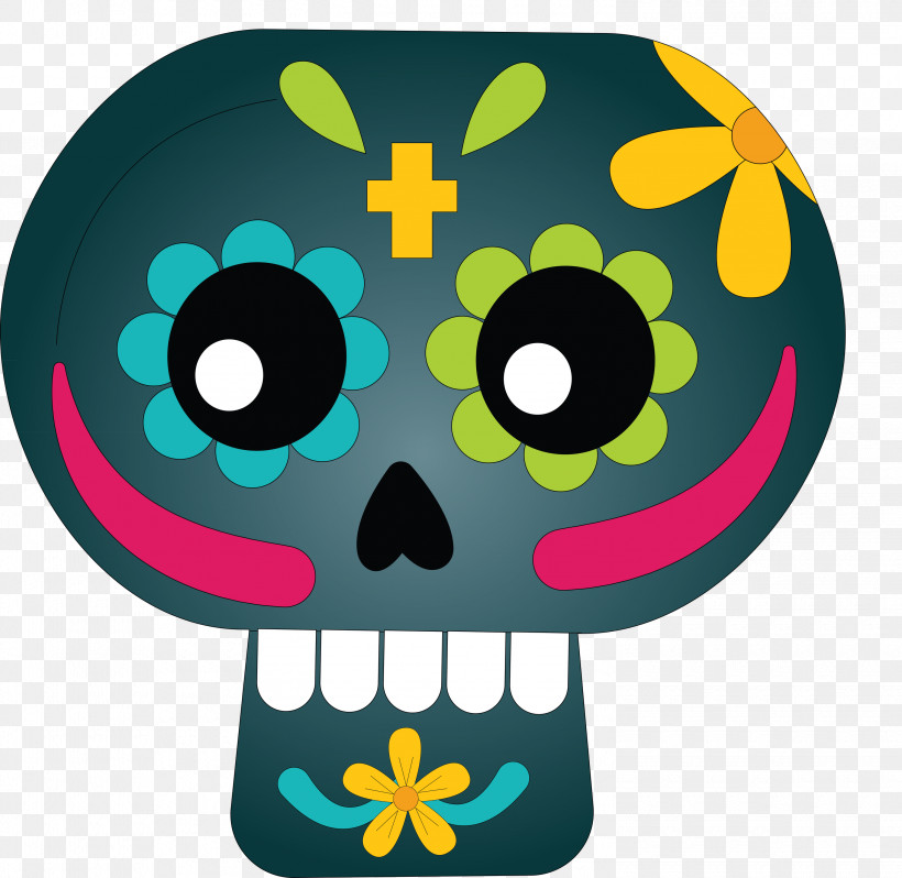 Mexico Elements, PNG, 3000x2921px, Mexico Elements, Angle, Biology, Calavera, Day Of The Dead Download Free