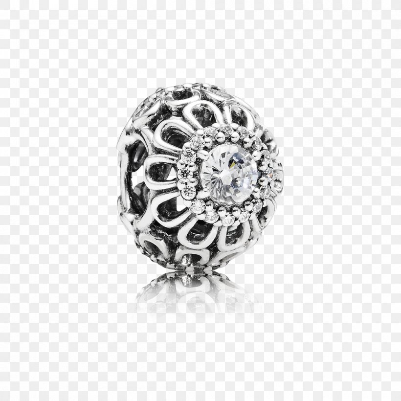 Pandora Charm Bracelet Cubic Zirconia Jewellery Silver, PNG, 1000x1000px, Pandora, Body Jewelry, Bracelet, Charm Bracelet, Charms Pendants Download Free