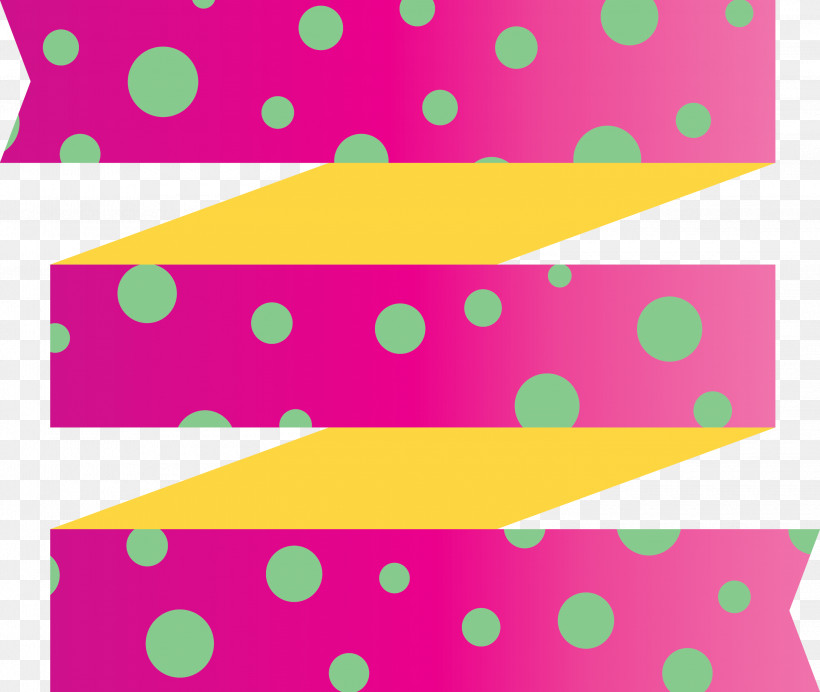 Ribbon Multiple Ribbon, PNG, 3000x2533px, Ribbon, Multiple Ribbon, Pink, Polka Dot, Rectangle Download Free