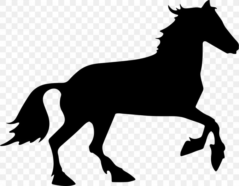 Horse Tattoo Clip Art Openclipart Vector Graphics, PNG, 980x766px, Horse, Black And White, Bridle, Bucking, Canter And Gallop Download Free