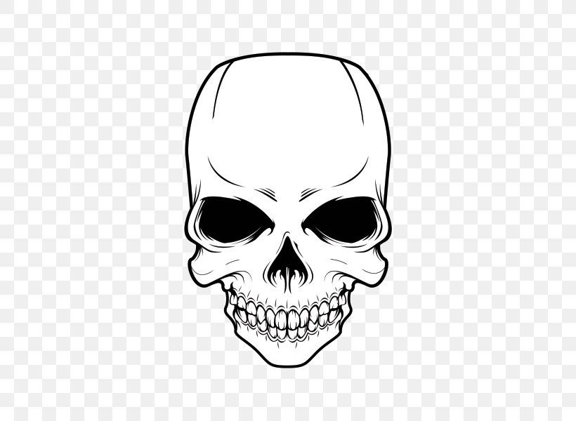 Skull Sticker Wall Decal Clip Art, PNG, 600x600px, Skull, Black And White, Boathouse, Bone, Decal Download Free