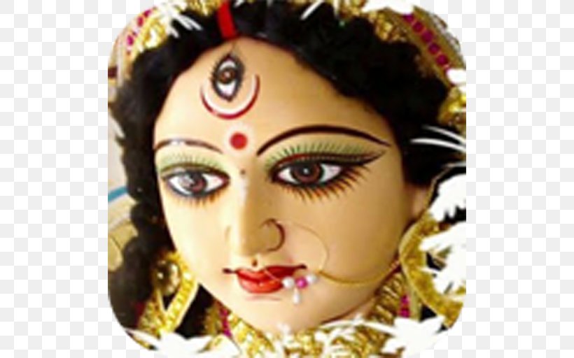 Durga Puja Kali Vaishno Devi Navaratri, PNG, 512x512px, Durga Puja, Cheek, Devi, Doll, Durga Download Free