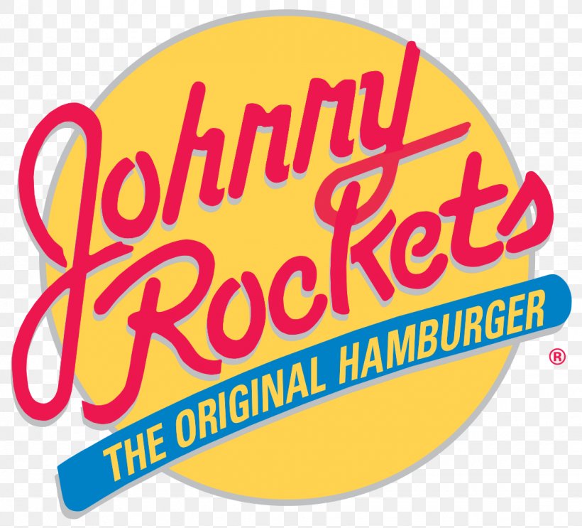 Hamburger Logo Johnny Rockets Restaurant Brand, PNG, 1130x1024px, Hamburger, Area, Brand, Diner, Food Download Free