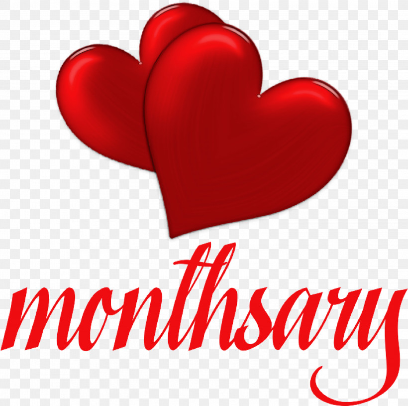 Happy Monthsary, PNG, 2942x2925px, Happy Monthsary, Heart, M095, Red, Valentines Day Download Free