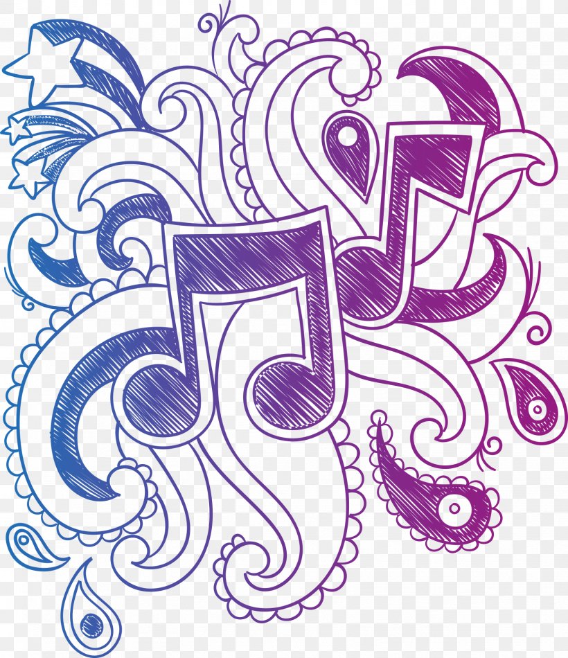 Musical Note Drawing Pencil, PNG, 1624x1883px, Watercolor, Cartoon, Flower, Frame, Heart Download Free