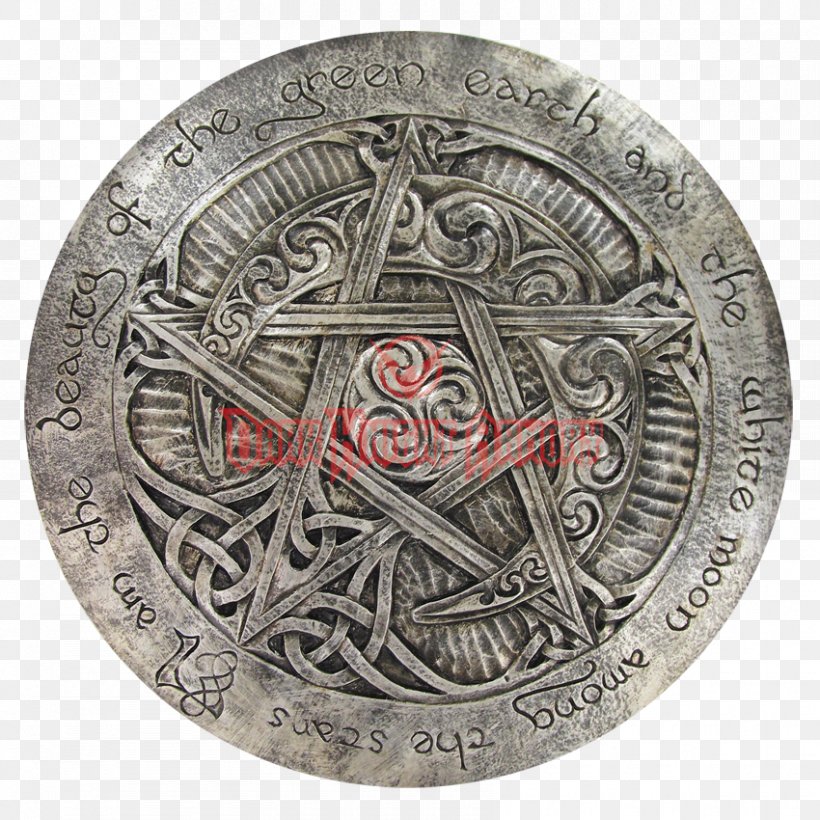 Wicca Pentagram Pentacle Religion Classical Element, PNG, 850x850px, Wicca, Classical Element, Coin, Dryad, Information Download Free