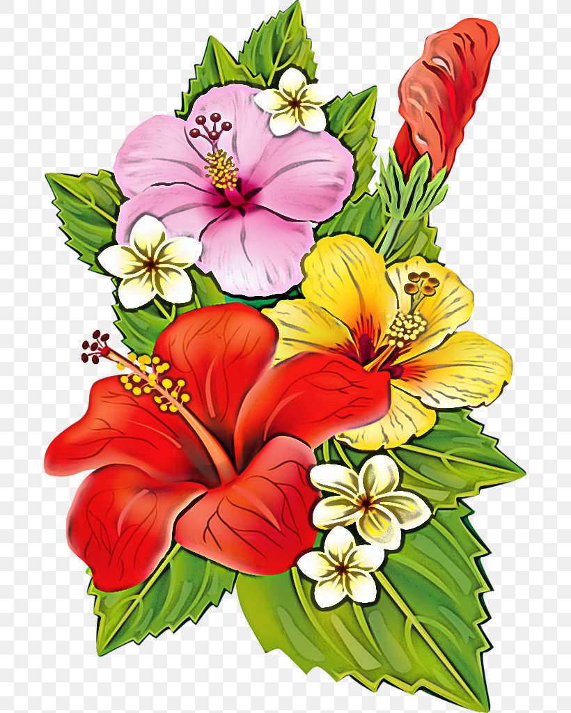 Flower Hibiscus Petal Hawaiian Hibiscus Bouquet, PNG, 693x1024px, Flower, Bouquet, Cut Flowers, Hawaiian Hibiscus, Hibiscus Download Free