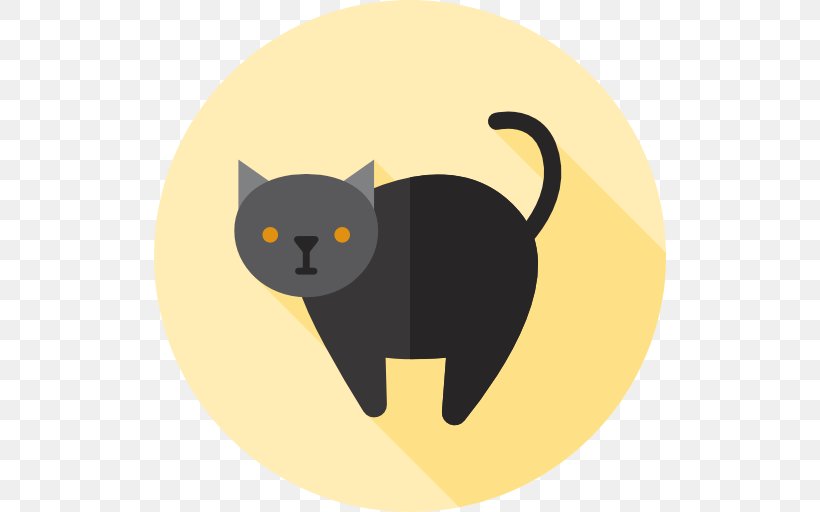 Black Cat Kitten Whiskers Domestic Short-haired Cat, PNG, 512x512px, Black Cat, Animal, Black, Carnivoran, Cat Download Free