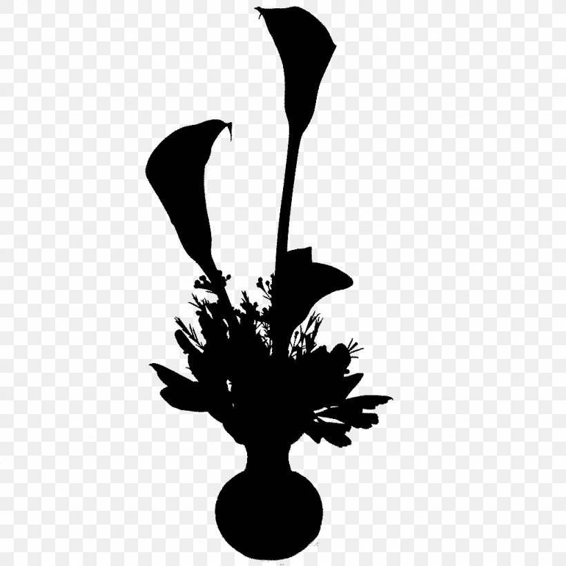 Clip Art Desktop Wallpaper Silhouette Computer Leaf, PNG, 1024x1024px, Silhouette, Blackandwhite, Computer, Flower, Leaf Download Free