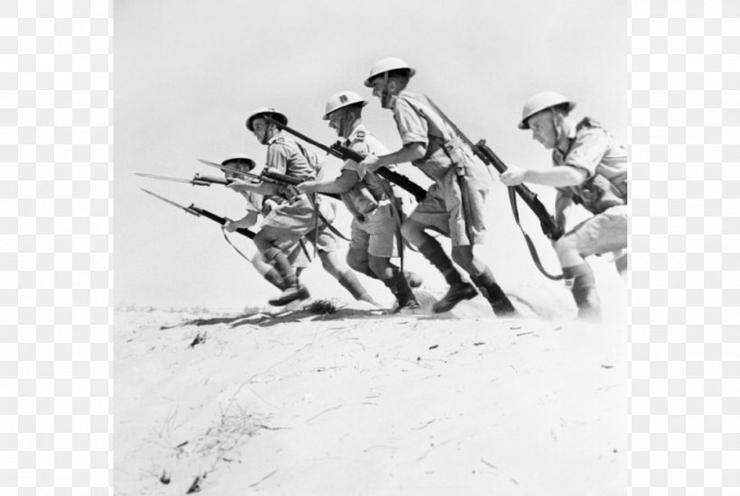 Second World War Infantry 51st (Highland) Division North African Campaign El Alamein, PNG, 1024x687px, Second World War, Bayonet, Black And White, Charge, Division Download Free