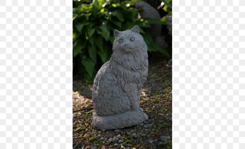 Statue Domestic Long-haired Cat Stone Sculpture Garden Ornament, PNG, 500x500px, Statue, Cast Stone, Cat, Concrete, Domestic Longhaired Cat Download Free