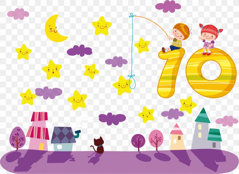 Star Numbers, PNG, 2070x1508px, Star, Area, Art, Cartoon, Clip Art Download Free