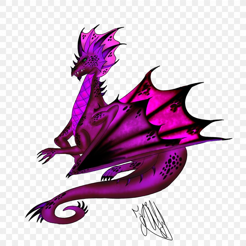 Dragon Clip Art, PNG, 3600x3600px, Dragon, Art, Fictional Character, Fish, Magenta Download Free