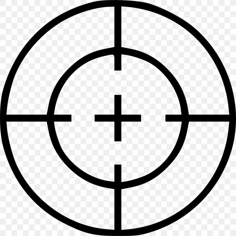 Reticle, PNG, 980x980px, Reticle, Area, Black And White, Line Art, Royaltyfree Download Free