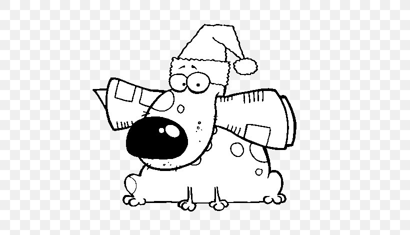 Christmas Dog - Dog Drawing Newspaper Christmas PNG