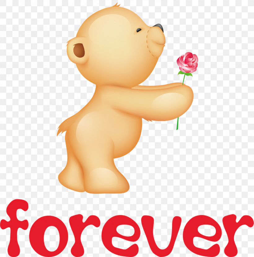 Love Forever Valentines Day, PNG, 2960x3000px, Love Forever, Bears, Cuteness, Giant Panda, Greeting Card Download Free