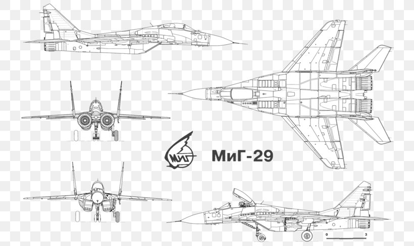 Mikoyan MiG-29 Mikoyan-Gurevich MiG-25 Fighter Aircraft Fourth-generation Jet Fighter Mikoyan-Gurevich MiG-15, PNG, 743x489px, Mikoyan Mig29, Aerospace Engineering, Aircraft, Aircraft Engine, Airplane Download Free