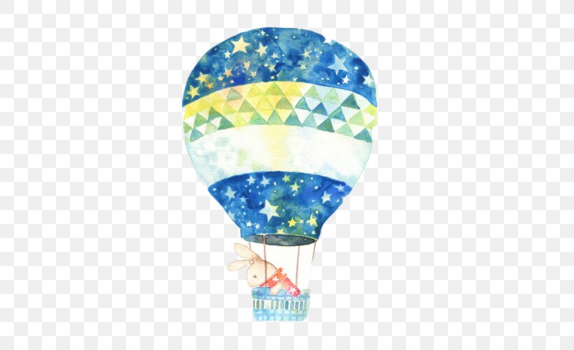 Watercolor Painting Balloon Drawing, PNG, 500x500px, Watercolor Painting, Balloon, Color, Designer, Drawing Download Free