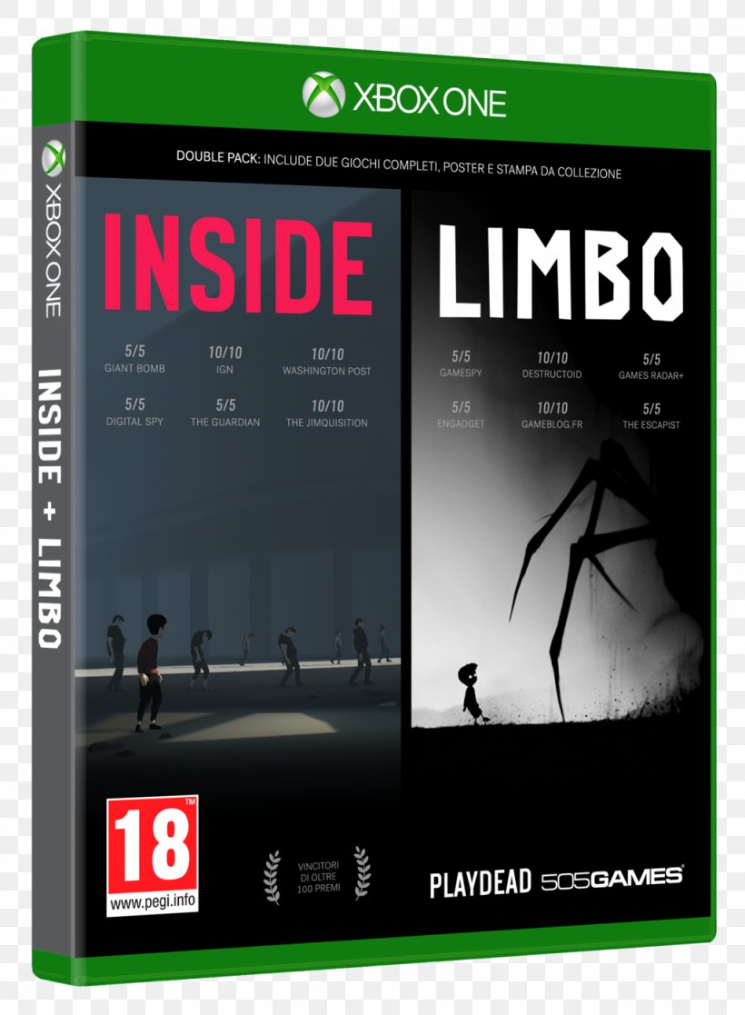 INSIDE / LIMBO Double Pack INSIDE / LIMBO Double Pack PlayStation 4 Ori And The Blind Forest, PNG, 1024x1396px, 505 Games, Limbo, Advertising, Brand, Game Download Free