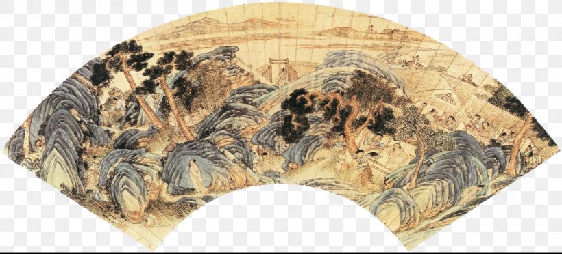 Paper Ink Wash Painting Landscape Painting Hand Fan, PNG, 1000x454px, Paper, Book, Chinese Painting, Dong Qichang, Hand Fan Download Free