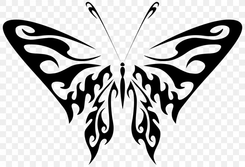 Butterfly Art Drawing Photography Clip Art, PNG, 1000x683px, Butterfly, Airbrush, Art, Arthropod, Black Download Free