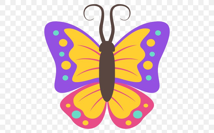 Butterfly Emoji WhatsApp Symbol Emoticon, PNG, 512x512px, Butterfly, Apple Color Emoji, Arthropod, Brush Footed Butterfly, Emoji Download Free