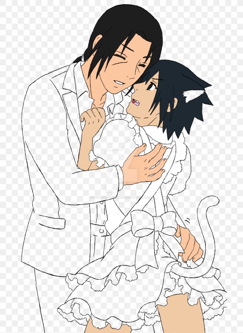 Sasuke Uchiha Itachi Uchiha Line Art Woman, PNG, 712x1122px, Watercolor, Cartoon, Flower, Frame, Heart Download Free