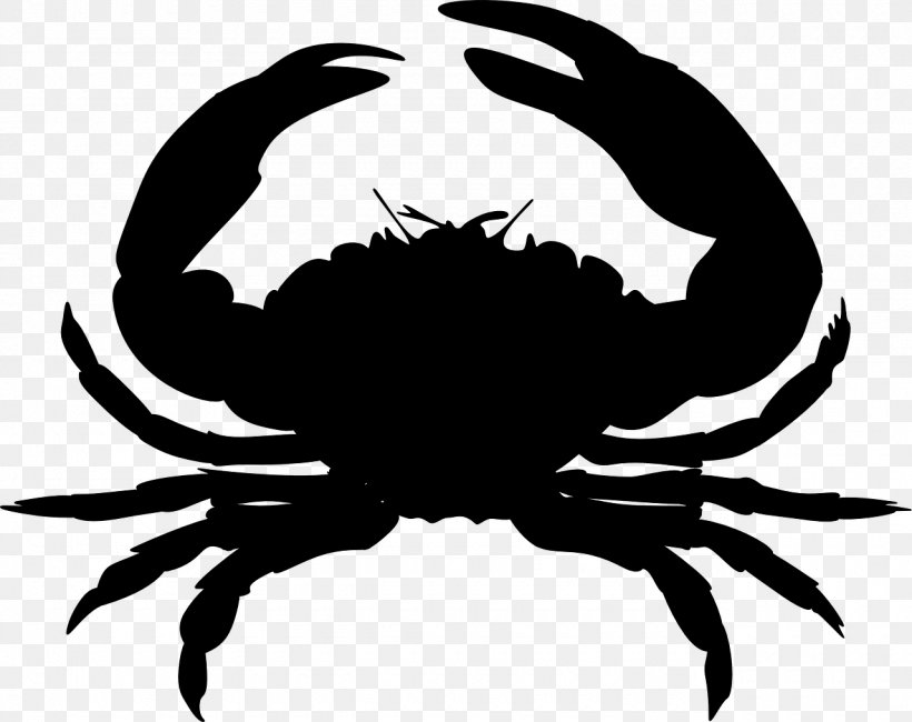 Crab Silhouette Clip Art, PNG, 1280x1016px, Crab, Artwork, Black And White, Chesapeake Blue Crab, Christmas Island Red Crab Download Free