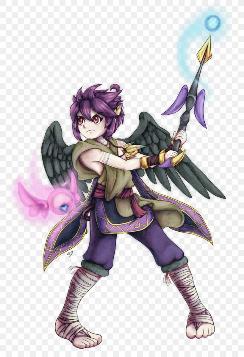 Kid Icarus: Uprising Link Pit Palutena, PNG, 900x1317px, Watercolor, Cartoon, Flower, Frame, Heart Download Free