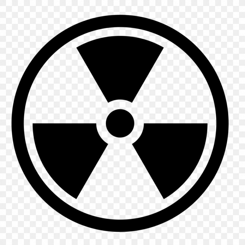 Nuclear Weapon Radiation Sticker Hazard Symbol Decal, PNG, 1024x1024px, Nuclear Weapon, Area, Black, Black And White, Brand Download Free