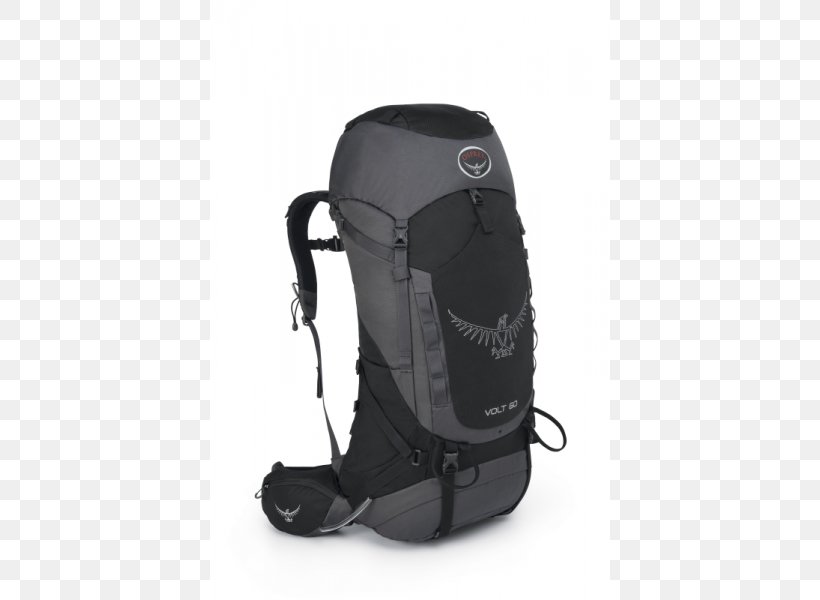 Osprey Volt 60 Backpacking Hiking, PNG, 600x600px, Osprey, Backpack, Backpacking, Bag, Black Download Free